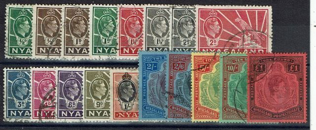 Image of Nyasaland/Malawi SG 130/43 FU British Commonwealth Stamp